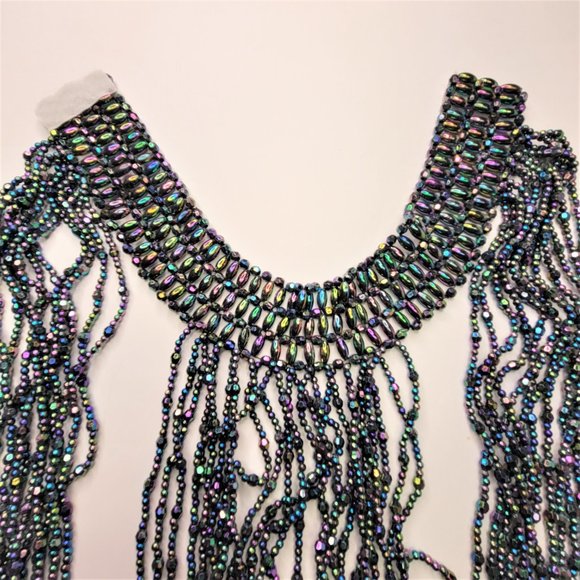 Multilayer Multicolor Sparkly Necklace Statement Necklace Costume Belly Dance - Picture 7 of 13